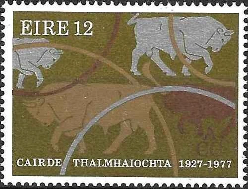 Timbre Animaux Mammifères Bovins Vaches Irlande 371 ** (67961DX) - Photo 1/1