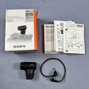 Micrófono escopeta Sony ECM-G1 negro probado ¡Funciona muy bien! - Imagen 1 de 8