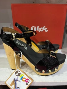 Flogg Sandalo Donna Nero Size 7 FLG30 - Picture 1 of 5