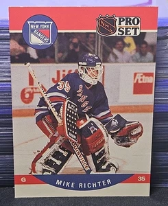 90-91 Pro Set Mike Richter Rookie 🚨🚨🚨 New York Rangers - Picture 1 of 2
