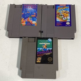 Lotto giochi DuckTales Tetris Pinball 3 NES cartucce Nintendo anni 80