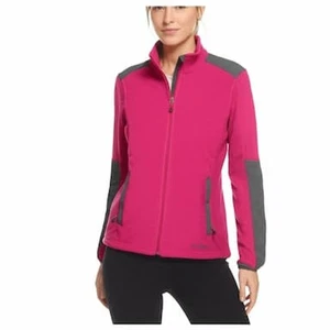 LL Bean Damen Polartec Fleecejacke Größe Large durchgehender Reißverschluss rosa grau - Bild 1 von 15