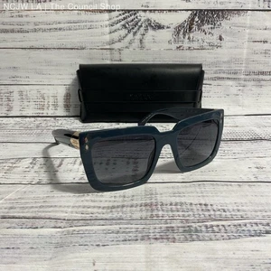 NEW Isabel Marant IM 0213/S Blue & Gold Square Frame Sunglasses w/ Black Case - Picture 1 of 6