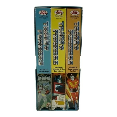 Transformers - 3-Pack #1 (VHS, 1999, 3-Tape Set) - Image 1 of 4