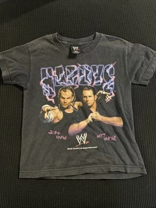Vintage 2007 WWE Hardy Boyz T Shirt Xtra Small Baby Tee - Picture 1 of 5