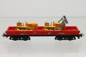 H0 Märklin DB Niederbordwagen mit Ladung Cargo Güterwagen AC N104 - Picture 1 of 2