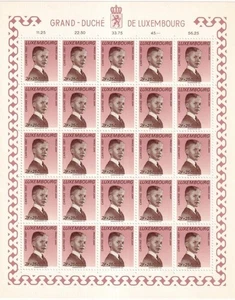 SA27h Luxembourg 1967 Caritas - Royal Family - full sheet. - Picture 1 of 1