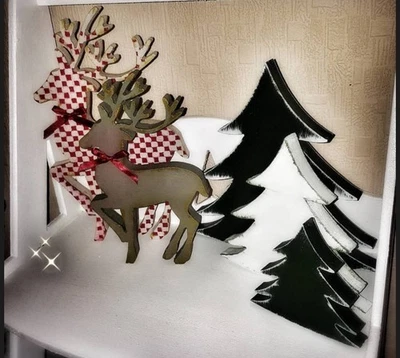 3 Moules Silicone, 3 Sapins de Noël Tailles différentes pour Plâtre Savon Cire - Photo 1/4