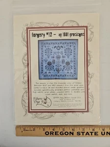 Fibers to Dye For FORGERY #12 AG 1801 GRONINGER Cross Stitch Kit by Amy Mitten - Picture 1 of 4