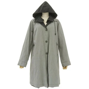 Used Max Mara RAINWEAR Reversible Gingham Check Nylon Hood Coat Jacket - Picture 1 of 8