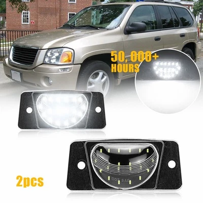 Lámpara de luz LED de licencia de placa trasera de 2 piezas para Chevy Trailblazer 2002-2009 Foto 1 de 4
