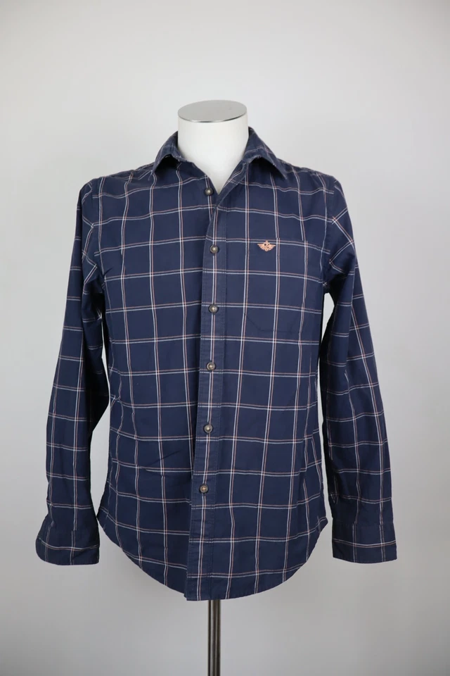 Dockers Camisa De Manga Larga Hombre Tg S Camisa Vintage Casual De Algodón - Imagen 1 de 4