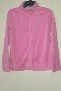 Soft Velour Girl's CIRCO Size XL 14/16  Zipper Front Jacket Pink  - Picture 1 of 9
