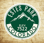 Autocollant autocollant Estes Park Colorado 3" ski montagnes Rocheuses parc national vinyle