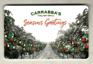 Tarjeta de regalo de saludos de temporada CARRABBA'S ITALIAN GRILL (2021) ($0) - Imagen 1 de 2