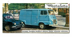 ESTAFETTE RENAULT fourgon alouette microcar Brochure publicitaire  - Picture 1 of 5