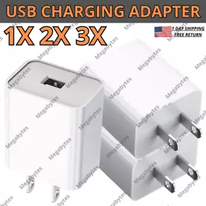USB Wall Charger Block QC Port Cube Plug Charging Adapter for iPhone Samsung US - Picture 1 of 15