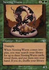 1x Nesting Wurm MTG Nemesis NM Magic Regular