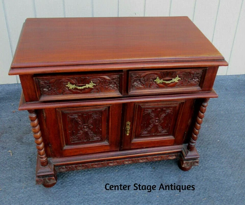 62903 Solid Mahogany Bachelor Chest Dresser Nightstand Cover