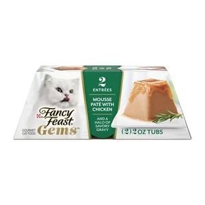 Fancy Feast Gems Cat Food Mousse With Chicken and a Halo of Savory Gravy Cat ... - Picture 1 of 9