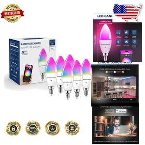 ETL Listed E12 Smart Bulbs with 25,000 Hour Life - Perfect for Home Automation - Picture 1 of 8