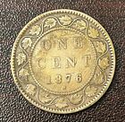 1876H canadien 1 cent penny