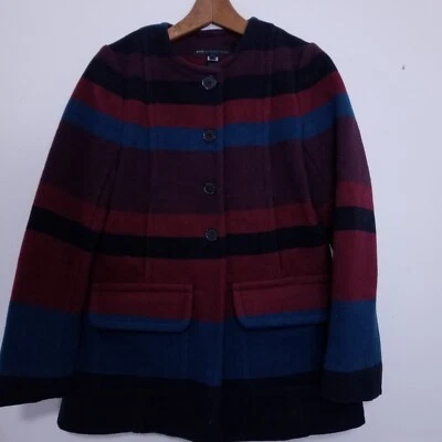 Chaqueta de Noche Marc By Marc Jacobs Blazer a Rayas Mezcla de Lana Diseñador Franela XS Foto 1 de 4