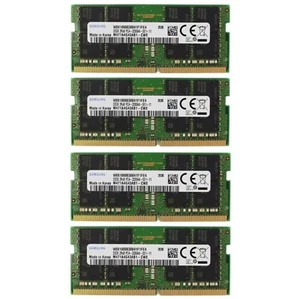 Samsung 128GB (4X32GB) DDR4 3200MHz PC4-25600 Laptop Memory Ram M471A4G43AB1-CWE - Picture 1 of 5
