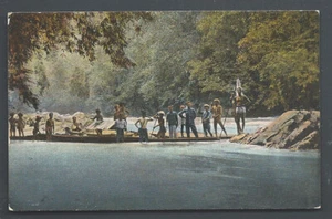 Dayak Boat River Mission Borneo Kalimantan Indonesia ca 1910 - Picture 1 of 1