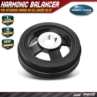 Engine Harmonic Balancer for Mitsubishi Mirage 96-02 Lancer 2002-2007 MD315454 - Image 1 of 4