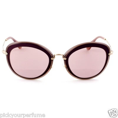 NUEVO CON ETIQUETAS Gafas de sol Miu Miu SMU 50R TKW-4M2 Burdeos/Rosa Espejadas 54 mm MU50RS NUEVAS EN CAJA Foto 1 de 2