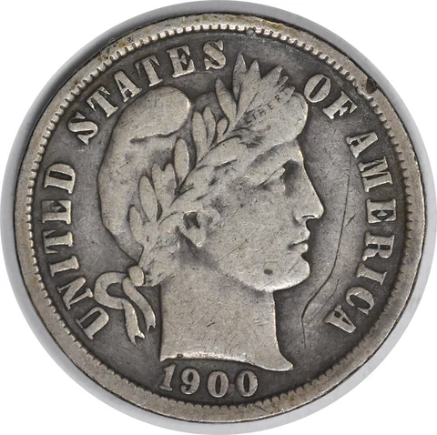 1900-O Barber Silver Dime F Uncertified #265 Cover