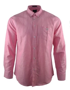 Gant Pink Shirt White Pinstripe Broadcloth Striped Pin Stripe Men's Small Medium - Picture 1 of 5