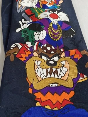 Original Vintage 1993 LOONEY TUNES POSSE Mania Necktie - Image 1 of 4