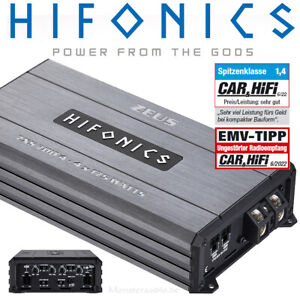 Hifonics 700 Watt RMS digitaler 4-Kanal-Verstärker ZXS700/4 Zeus Street Auto