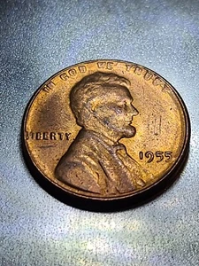 Bu 1955 Wheat Penny DDO Poor Mans Doubled Die Error Coin - Picture 1 of 12