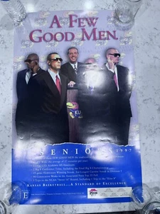 VTG 1996-97 KU Kansas Jayhawks Basketball A Few Good Men Poster Vaughn Pollard - Picture 1 of 8