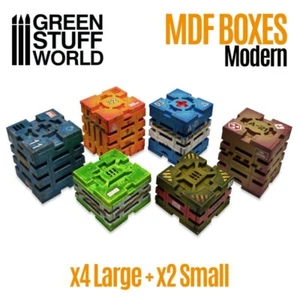 Sci-Fi Crates - Wargames boxes cases Scenery Futuristic Bases hobby - Picture 1 of 3