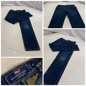Vineyard Vines Jeans Youth 8 Blue Dark Wash Slim Fit Cotton YGI P2-134 - Picture 1 of 12