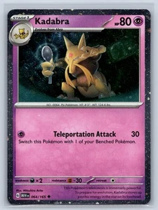 Kadabra 064/165 Cosmos Holo SV: Scarlet & Violet 151 NM Pokemon TCG Card - Picture 1 of 2