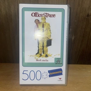 Office Space Movie 500-Piece Jigsaw Puzzle in Plastic Retro Blockbuster VHS Case - Picture 1 of 6