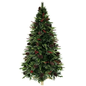 Weihnachtsbaum Home ESPRIT Rot grün PVC 129 X 129 X 240 CM - Bild 1 von 2