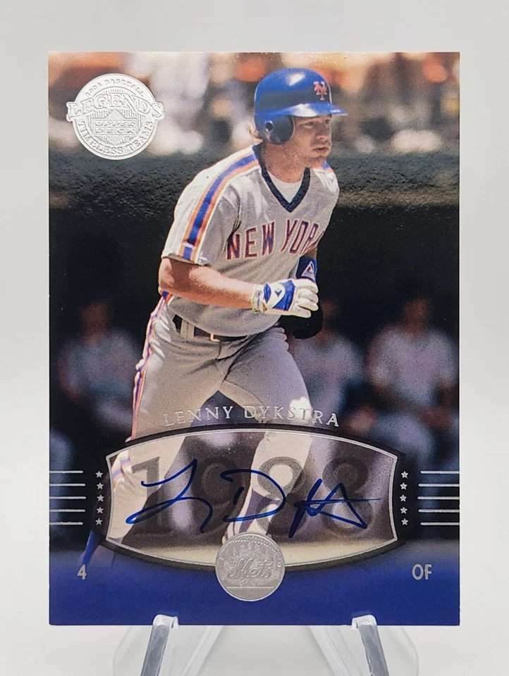 Lenny Dykstra 2004 Upper Deck Legends Timeless Teams Auto 1988 Mets #287 - Imagem 1 de 2