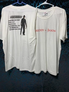 (2) Vintage Freddy (XL) vs Jason (Large) Horrorfilm Promo T-Shirts - Bild 1 von 12