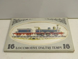 CONTENITORE CON 16 CARTOLINE DI LOCOMOTIVE D’ALTRI TEMPI Editrice Capitol 1960 - Foto 1 di 2