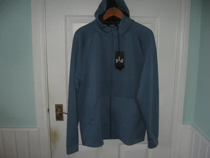 BNWT MENS EVERLAST FULL ZIP TRAINING HOODIE XL  41"-43" BLUE KANGAROO POCKET - Picture 1 of 14
