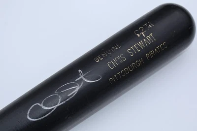 Taco de beisebol usado raro 2015 assinado jogo Pittsburgh Pirates MLB Chris Stewart - Imagem 1 de 4