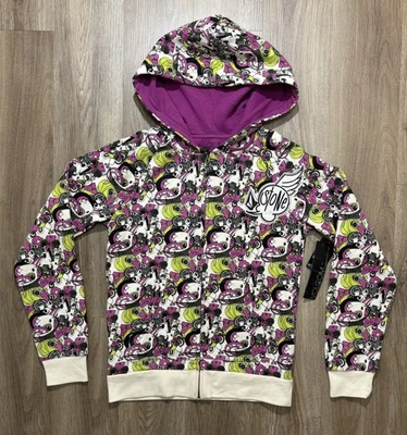 Y2K Volcom Bla Bla Bla Full Zip Hoodie Size S - Image 1 of 4