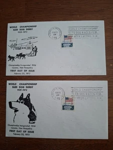 1972 World Championship Seld Dog Derby Lanconia NH FDC - Picture 1 of 1