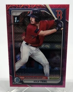 2024 Bowman Chrome Prospects Kyle Teel refractor fucsia/199 1st Bowman #BCP-48 - Imagen 1 de 2